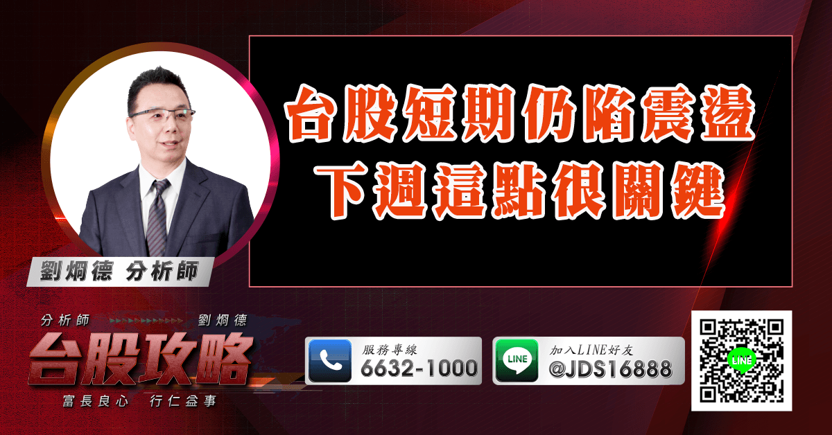 台股短期仍陷震盪 下週這點很關鍵 (圖)